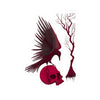 "Crimson Raven" Kiss-Cut Stickers
