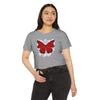 "Crimson Butterfly" Crop Top