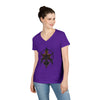 "Orchid of the Shadows" V-Neck T-Shirt