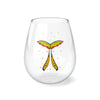 "Fairy Dust Butterfly" Stemless Wine Glass, 11.75oz
