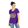 "Caged Heart" V-Neck T-Shirt