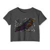 "Spectrum Raven" Crop Top