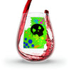 "Graffiti Skull" Stemless Wine Glass, 11.75oz