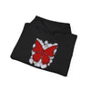 "Crimson Butterfly" Unisex Hoodie