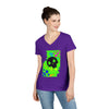 "Graffiti Skull" V-Neck T-Shirt