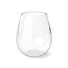 "Sketchy Heart" Stemless Wine Glass, 11.75oz