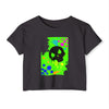 "Graffiti Skull" Crop Top