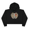 "Caged Heart" Crop Hoodie