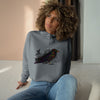 "Spectrum Raven" Crop Hoodie