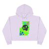 "Graffiti Skull" Crop Hoodie