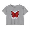 "Crimson Butterfly" Crop Top