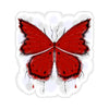 "Crimson Butterfly" Kiss-Cut Stickers
