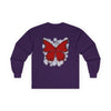 "Crimson Butterfly" Long Sleeve Tee