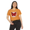 "Crimson Butterfly" Crop Top