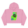 "Graffiti Skull" Crop Hoodie