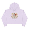 "Caged Heart" Crop Hoodie